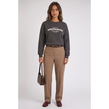 Fashion Friends Pamuklu Regular Fit Bisiklet Yaka Sweat Kadın Sweat 26K0293K1