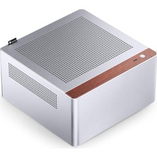 N10 Pc Kasası Gümüş - Mini-Itx Için Mini Kule, 2 Fanlı, 4 x 2,5 Inç Ssd'ye Kadar, Htpc, Nas ve Ofis Sistemleri Için Kompakt Kılıf
