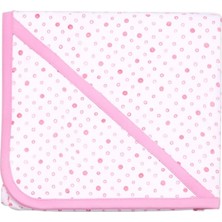 Puanlı Kız Bebek Penye Battaniye (88X88CM), Pembe, Standart