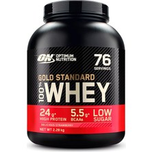 On Optimum Nutrition 100% Whey Gold Standard Çilek Aromalı Strawberry 2.28KG 76 Servis