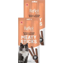 Xml Bayiciniz Tr Plus Meaty Sticks, Hindi ve Kuzu Etli Kedi Ödülü, 3X5G