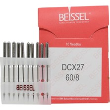 B27 Sanayi Tipi Overlok Makinesi Iğnesi 8/60 Numara Ses Uçlu 10 Adet (1 Paket)