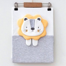 Ekebaby Lion Lüx Penye Bebek Battaniyesi 85X90 cm Gri