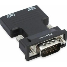 Ses Destekli HDMI To VGA Çevirici Dönüştürücü Adaptör 4499