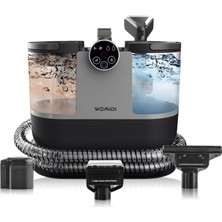 DY-506F Halı ve Koltuk Yıkama Makinesi, 500W Güç, 1600ML Su Tankı, 1.8m Hortum, Dijital Ekran, Siyah