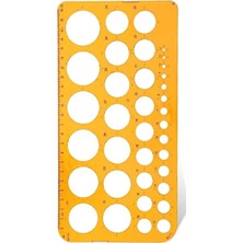 Daire Şablonu Büyük 1-36 mm 1 Adet Yıldızlar Daire Şablonu 1-36 mm Büyük 1 Adet