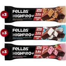 Çikolata Kaplı Highpro+ Protein Bar (50 G) Karma Kutu (3 x 3)