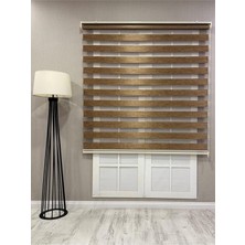 Bambu Zebra Stor Güneşlik Perde, Kahverengi, 150 x 200