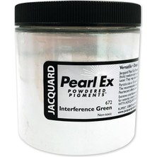 Pearl Ex Pigment Tozu 4oz Girişim Yeşil - Epoksi Reçine, Suluboya, Kaligrafi Mürekkebi ve Kil Için Gevşek Mika Tozu - Epoksi Pigment Tozu - Epoksi Reçine Rengi