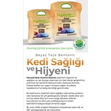 Ph Göstergeli Kedi Kumu 10L - Renk Değiştiren Idrar Sağlık Takibi, Topaklanan Tozsuz Ince Beyaz Bentonit, Koku Hapseden, Kokusuz Formül