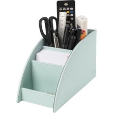 Kalemlik ve Kumandalık Suni Deri Masaüstü Organizer 4 Gözlü 21,5X10X12,5 cm