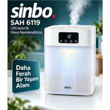 Sinbo SAH-6119 Ultrasonik Hava Nemlendirici, 5,5 Litre