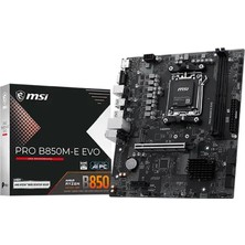 MSI Msı Pro B850M-E Evo Amd B850 Soket Am5 Ddr5 8200MHZ(OC) M.2 Anakart