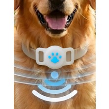 Boş Airtag Yuvalı Kedi Köpek Tasması Evcil Hayvan Pet Takip Cihazı Silikon Yaka Kılıfı Şık Tasarım