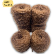 Oxford İplik El Sarımı Özel Karışım 350GR Tek Kat Polyester Makrome Sarı Simli Krem ES281