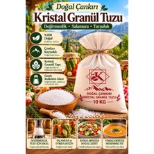 Tuzcu Kenan Doğal Çankırı Kristal Granül Kaya Tuzu 10 kg Değirmenlik Salamura Turşuluk