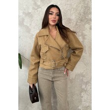 Orden Yaşam Camel Kuşgözlü Kaşe Kaban