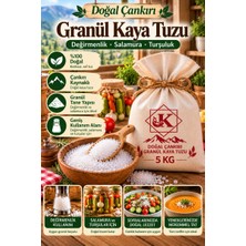 Tuzcu Kenan Doğal Çankırı Granül Kaya Tuzu 5 kg Iri Taneli Değirmenlik Salamura Turşuluk