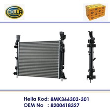 Radyatör Citan W415 Cdi 2012-2021 Kangoo 3 1,2tce 1,5dci 1,6 2008+ 564X433X24 Mm. 8200418327 Hella 8MK366303-301