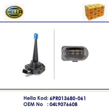 Hella MOTOR YAĞ SEVİYE SENSÖRÜ MULTİVAN T6 TRANSPORTER T6 A4 B8 A5 B8 Q5 8RB A6 C7 2,0 TDİ 3 PİN 04L907660B 6PR013680-061