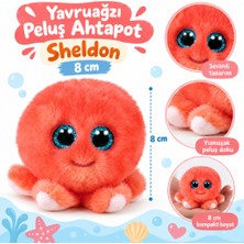Akıllı Bayi Yavruağzı Peluş Ahtapot Sheldon 8 cm Aby