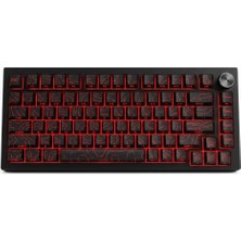 Techbender K81 Mekanik Klavye, 75% Düzen Döner Düğmeli, Bluetooth + 2.4g + Type-C Üçlü Bağlantı, Rgb Aydınlatmalı, Windows ve Mac Uyumlu