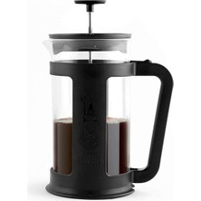 Bialetti - French Press: Yaklaşık 1l Kapasiteli Kahve Hazırlayıcı - Siyah Polipropilen Gövde - Bulaş