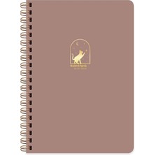 Keskin Color Keskin 17 * 24 Spiralli Akademik Ajanda - Mocha