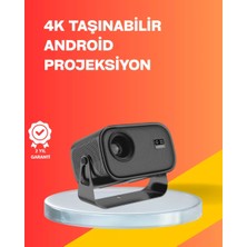 4000 Lümen Parlaklık Değerine Sahip Ev ve Ofis Projektör Midastech