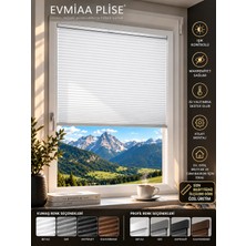 Evmiaaplise Katlabilir Cam Balkon Plise Perdesi Salon Perdesi Mutfak Perdesi Ofis Perdesi