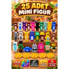 Yagliz 30 Parça Super Bear Adventure Mini Figür Seti 5-6 cm Tüm Karakterler (25 Adet Figür +5 Coin) Oyuncak