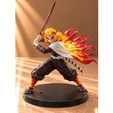 Livenda Demon Slayer Kyojuro Rengoku Alev Hashirası Kılıçlı Anime Figürü 16 cm ALK6594
