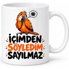 Ecotrend Iç Ses Yayını Tasarımlı Porselen Kupa - Model 923 ECO123
