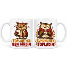 Defne Store Ofis Dayanışması 2'li Porselen Kupa Seti - Model 946 Dfnbez