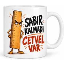 Bin1çeşit Sabır Ölçer Tasarımlı Porselen Kupa - Model 865