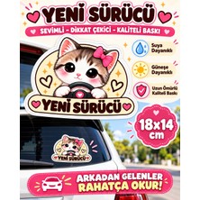 Şimika Yeni Sürücü 18X14 cm Kaliteli Baskı Stıcker 1 Adet Etıket