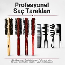 Layes 4’Lü Erkek Tarama Fön Fırça Serisi + 4’Lü Şekillendirici Tarak