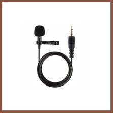 Bezos 3.5mm Jak 1.5 Metre Double Mikrofon - Siyah Dry
