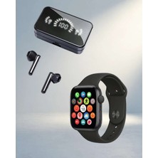 Bin1çeşit Fonksiyonel Akıllı Saat ve Bluetooth Kulaklık Seti Suya Dayanıklı