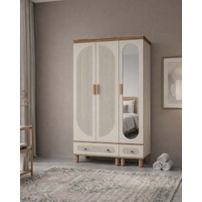 Hiro 3 Kapılı Aynalı Mdf Gardırop