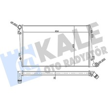 Su Radyatörü Kale 356930 Audi A3 / Seat Altea Oem 1K0121251DP