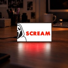 Gişe Arts Masa Lambası - Scream (Çığlık) 3 Adaptörlü Dekoratif & Hediyelik Lamba