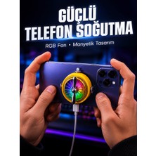 Marsilyan Mobil Oyuncular Için Rgb Işıklı Telefon Soğutucu