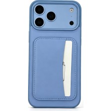 iPhone 18 Pro Kılıf Kartlıklı Kamera Yükseltili Silikon Pazarplus