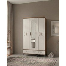 Soul 3 Kapılı Aynalı Mdf Gardırop