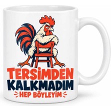 Bin1çeşit Ters Köşe Tasarımlı Porselen Kupa - Model 774