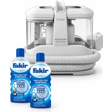 Kiwi 13 Kpa Emiş, 1 L Temiz Su, 500 ml Kirli Su Halı ve Koltuk Yıkama Makinesi, Fakir 2×1000 ml Halı ve Koltuk Şampuanı ve Onerous Tiftik Makinesi Bakım Seti KCC-4317