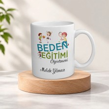 Bin1çeşit Kişiye Özel Isimli Beden Eğitimi Öğretmeni Temalı Kupa Bardak