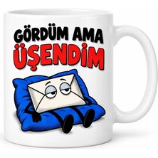 Bin1çeşit Mesaj Mesaisi Tasarımlı Porselen Kupa - Model 770