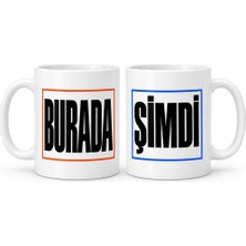 Bin1çeşit Burada ve Şimdi 2'li Porselen Kupa Seti - Model 702